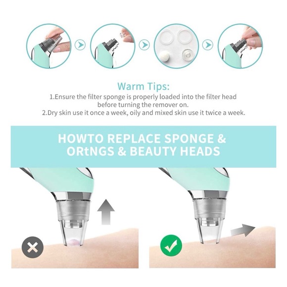 BRAND NEW Blackhead Remover T Zone Pore Vacuum Cleaner - Picture 5 of 9